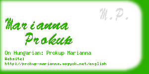 marianna prokup business card